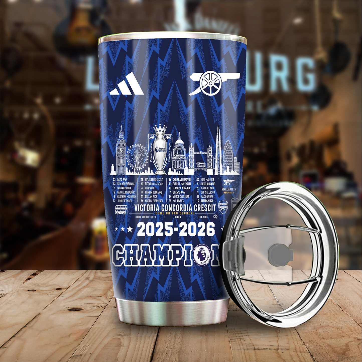 ARS FC Premier League Champions 2526 Tumbler Cup V4 DatND DVT