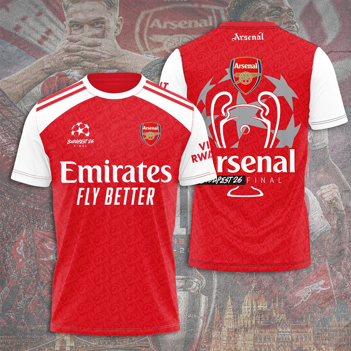 ARS F.C Premier League Champions 3D Shirt 2605 V1 DatND DVT