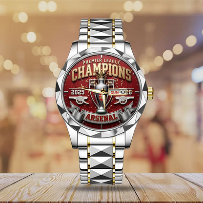 ARS x EPL Premier League Champions 25 26 Alloy Luxury Quartz Watch V1 DATND TANTD 200526