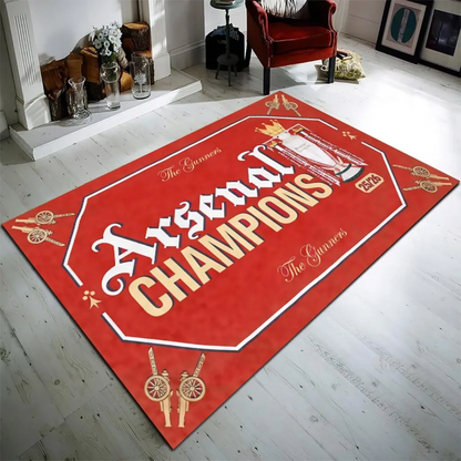 ARS x EPL Premier League Champions 25 26 Rectangular Rug V1 DATND TANTD 200526