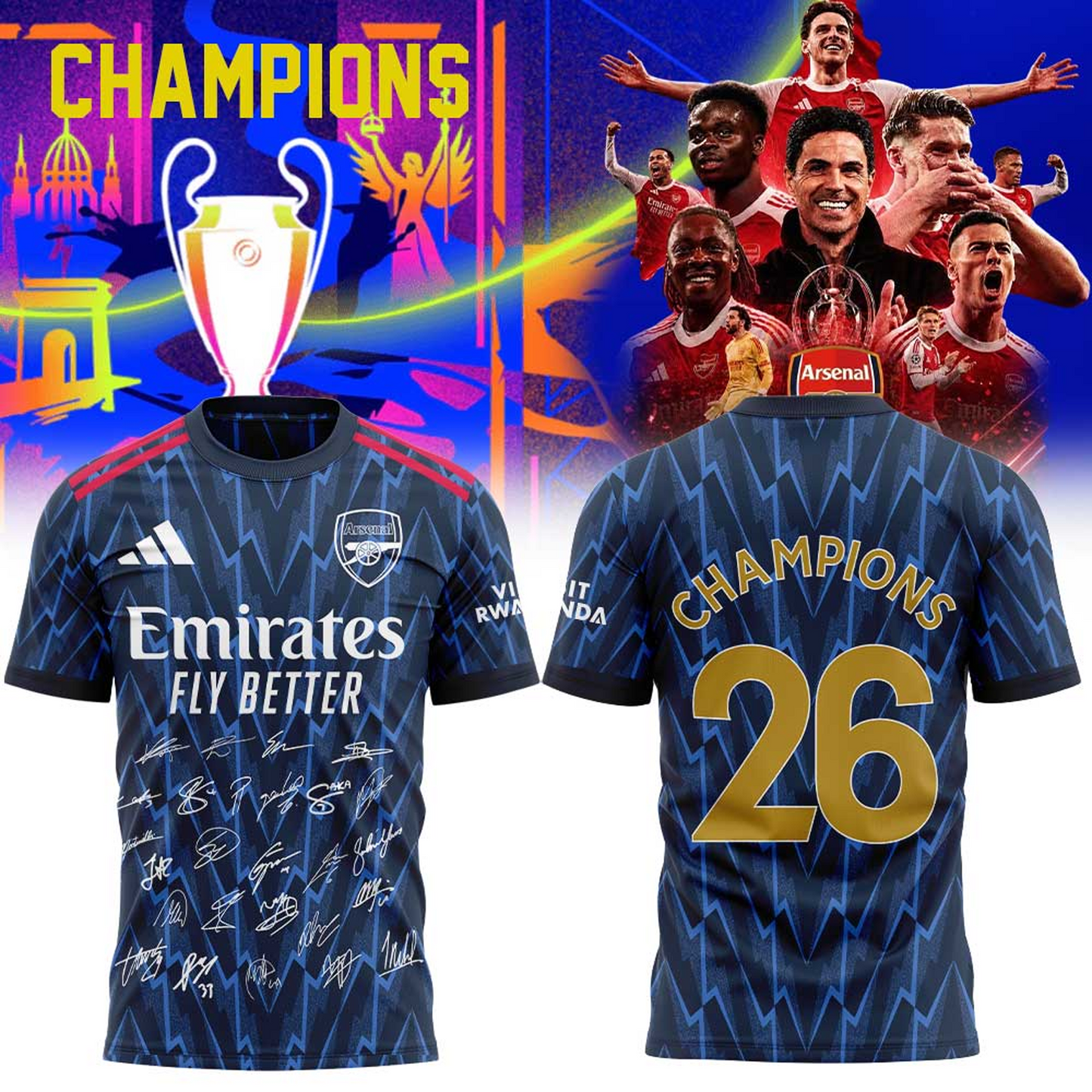 ARS xEPL Premier League Champions T-shirt V12 DDT 200526 HLPHUONG