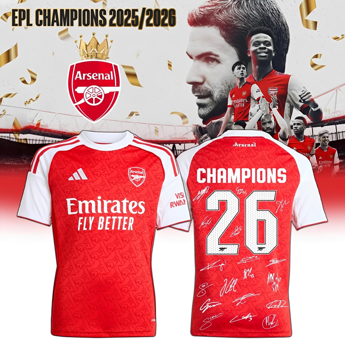 ARS xEPL Premier League Champions T-shirt V8 DDT 200526 HLPHUONG