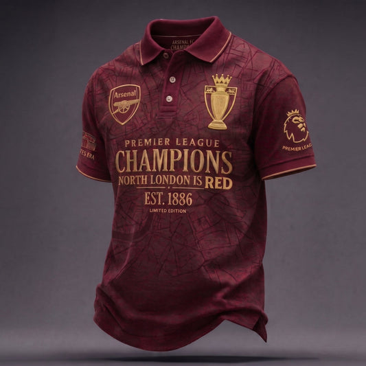 ARS F.C Premier League Champions 25-26 Polo Shirt DDT 202526 NTL