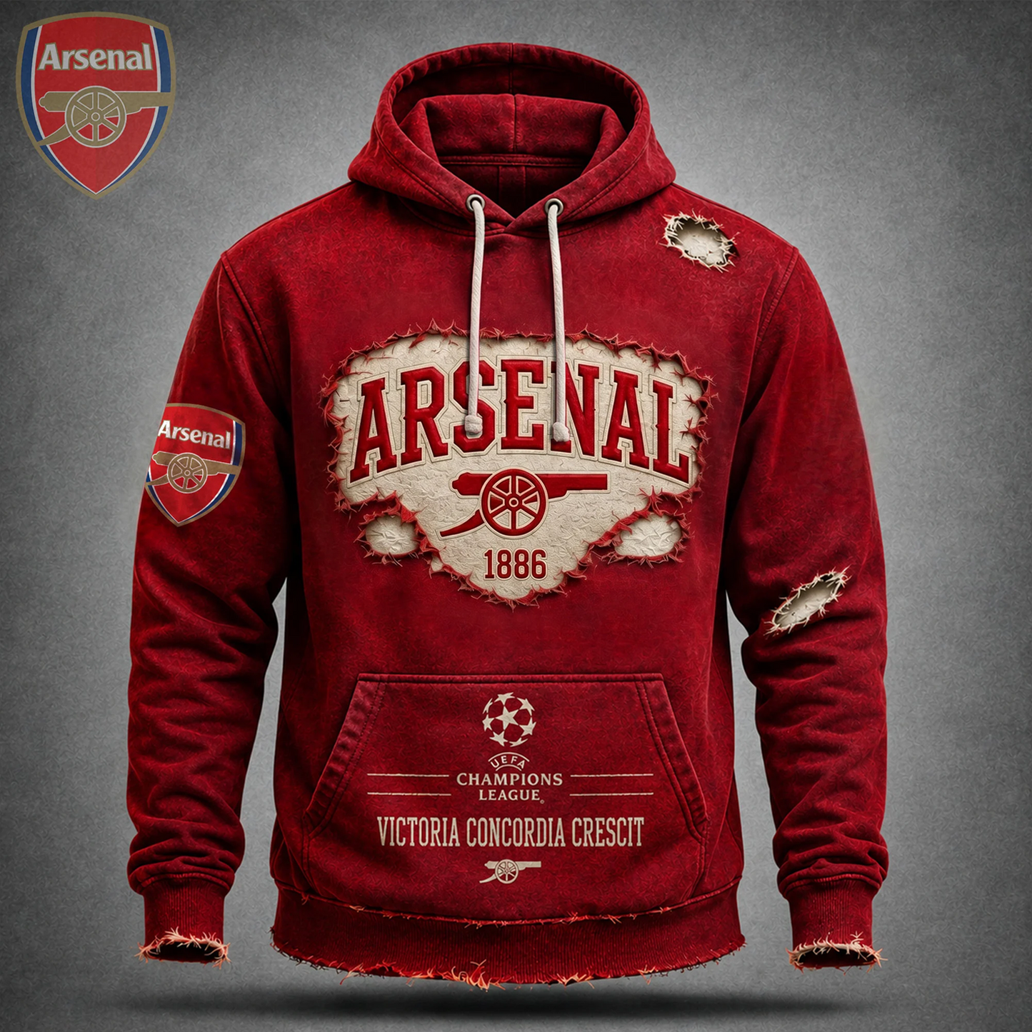 ARS F.C Premier League Champions Premium Hoodie V2 2105 DatND DVT
