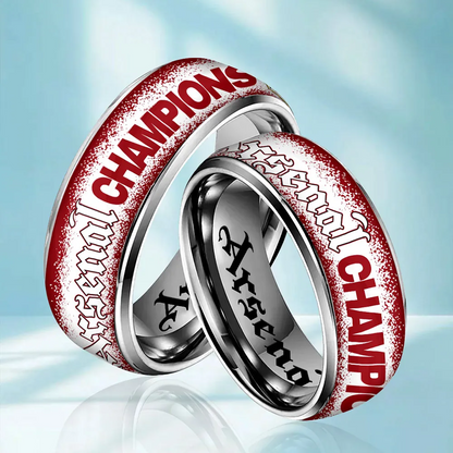 ARS F.C. Premium Premier League Champions Silver Tungsten Ring 2105 DatND DVT