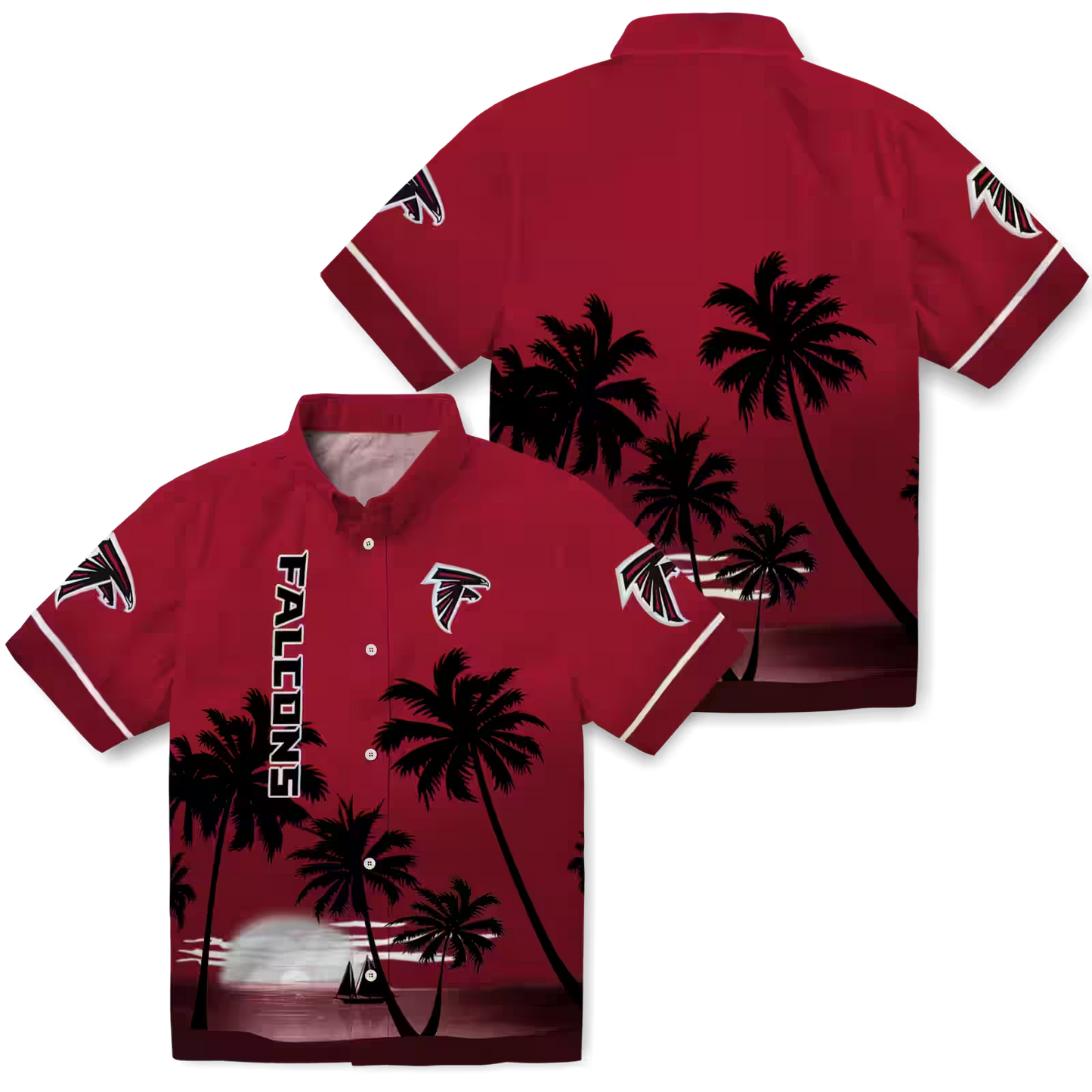 ATL x NFL Hawaiian Shirt – Beach Sunset DATND TANTD 270526