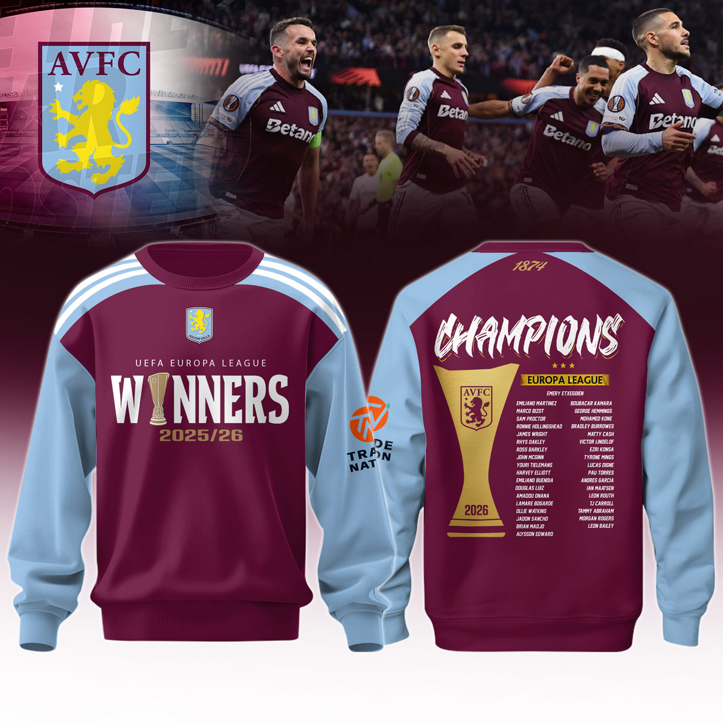 AVL x Champions 3D Aparael 2026 V8 DATND TANTD