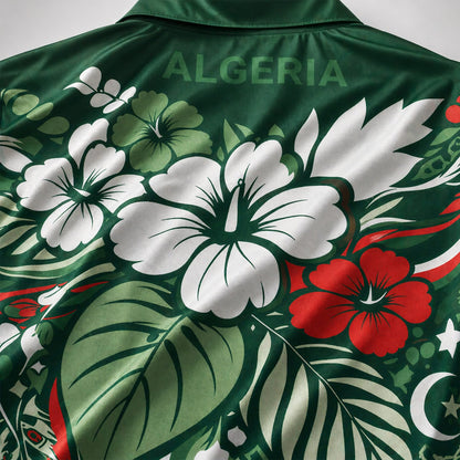 Algeria World Cup 2026 Floral Hawaiian Shirt PVT02 DATND LBN 90526