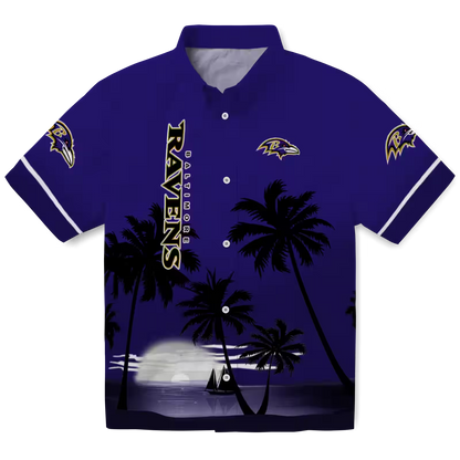 BAL x NFL Hawaiian Shirt – Beach Sunset DATND TANTD 270526