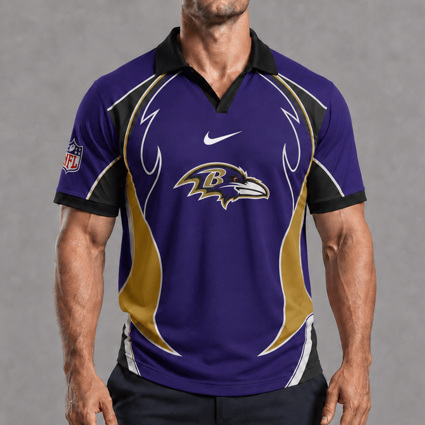 BAL x NFL Premium Rugby Polo Shirt 1506