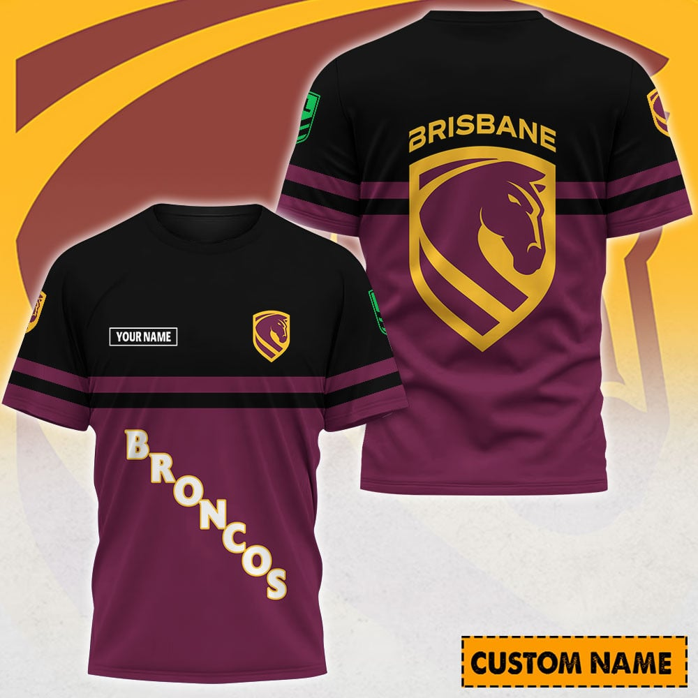 BB x NRL Casual T Shirt Custom Name Gift For Fan DDT 190326 NTL
