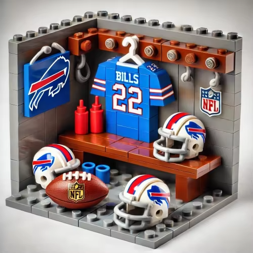NFL Teams Custom Building Blocks Creative Peripheral Gift Model Toy Mini Changing Room Professional Football League Teams DDT HLP HLPHUONG