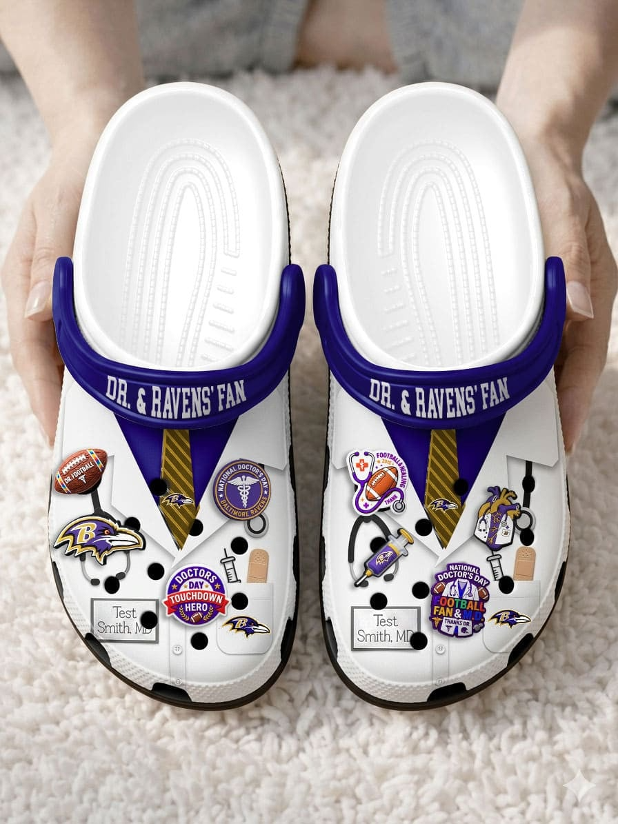 BR PREMIUM NFL NATIONAL DOCTOR'S DAY CLOGS WITH 8 CHARMS DDT  CTND