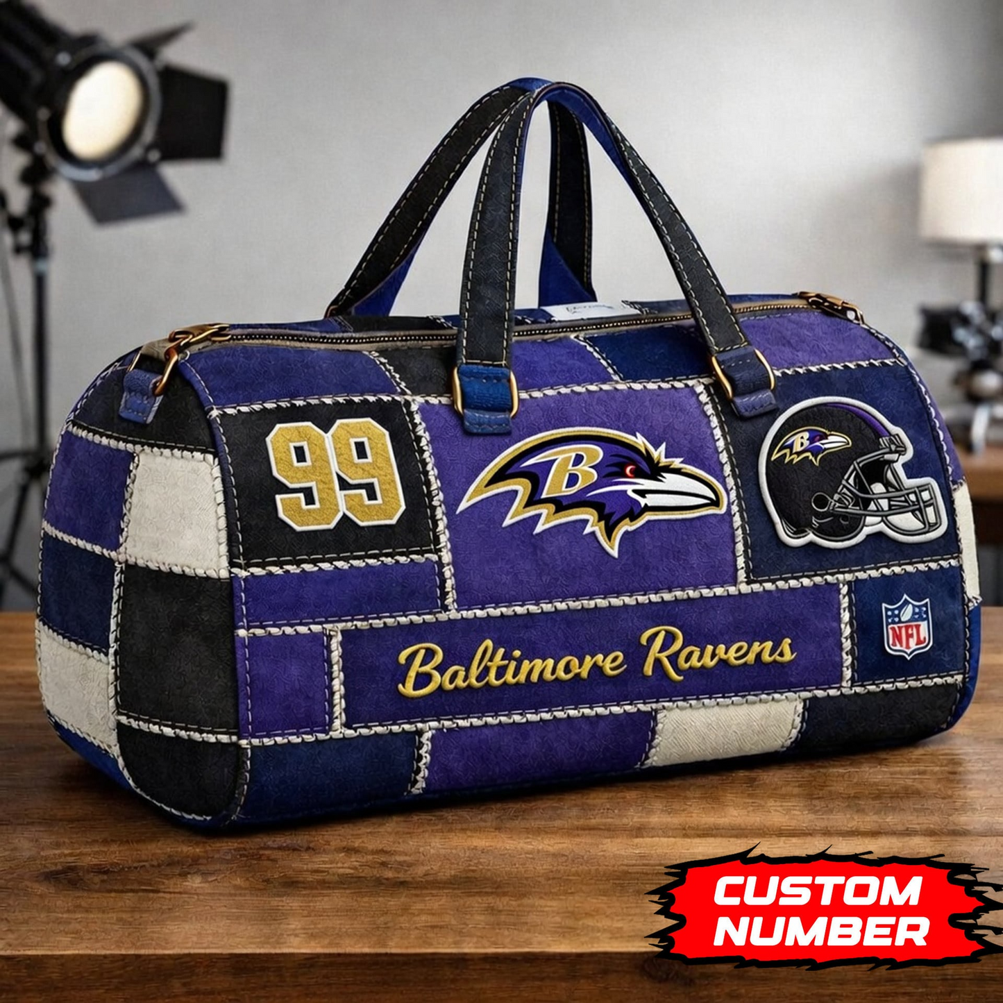 BR Premium NFL Game Day Quilted Duffle Bag DDT NTL