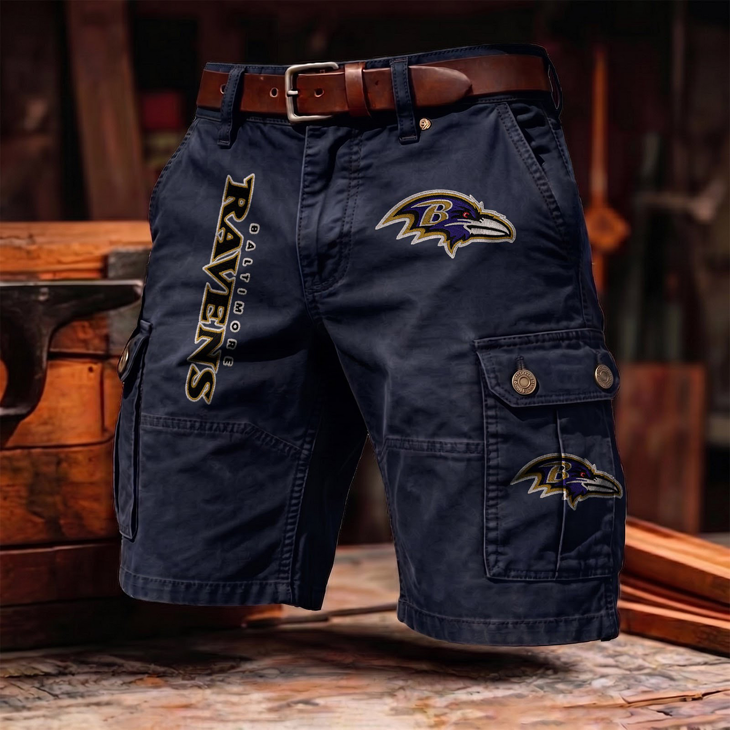 BR x NFL Men's cotton cargo shorts 80526 LBN