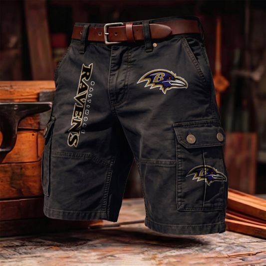 BR x NFL Men's cotton cargo shorts 80526 LBN
