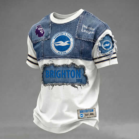 BRI x EPL Patchwork Denim T-Shirt DATND TANTD 090626