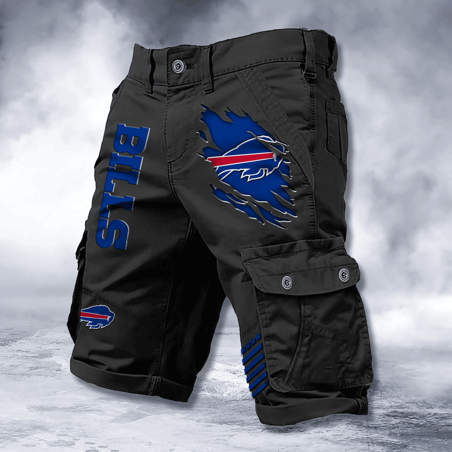 BUF x NFL Cotton Cargo Shorts DATND TANTD 2705
