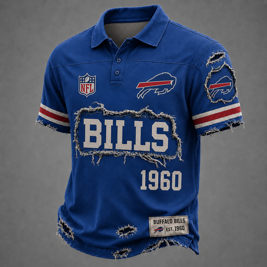 BUF x NFL Luxury Classic Polo shirt 0506 DatND DVT