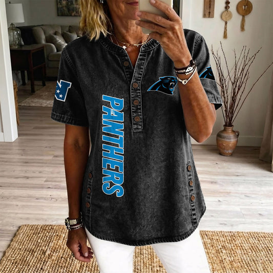 CAR x NFL Women‘s Denim Casual Tops DATND LBN 190526