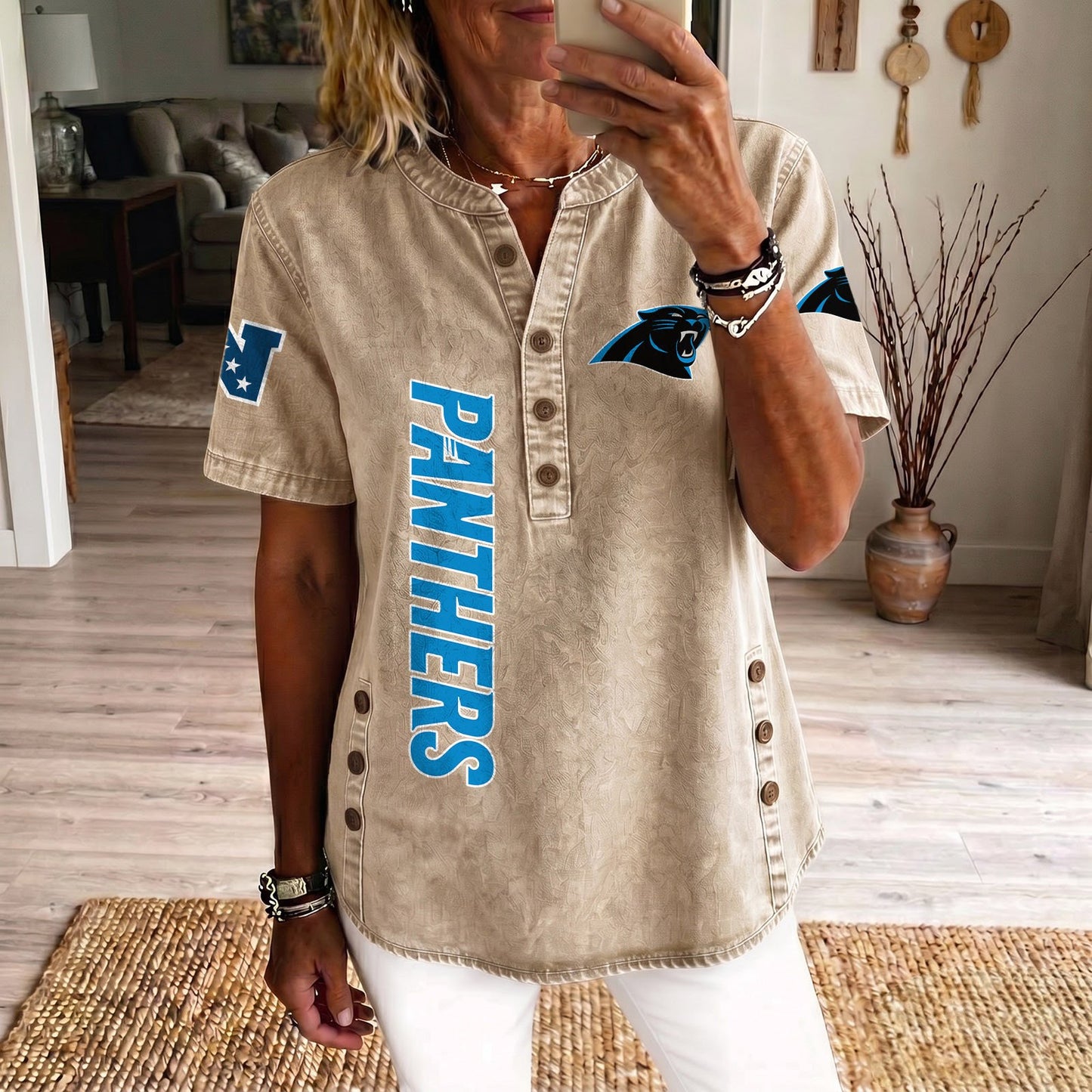 CAR x NFL Women‘s Denim Casual Tops DATND LBN 190526