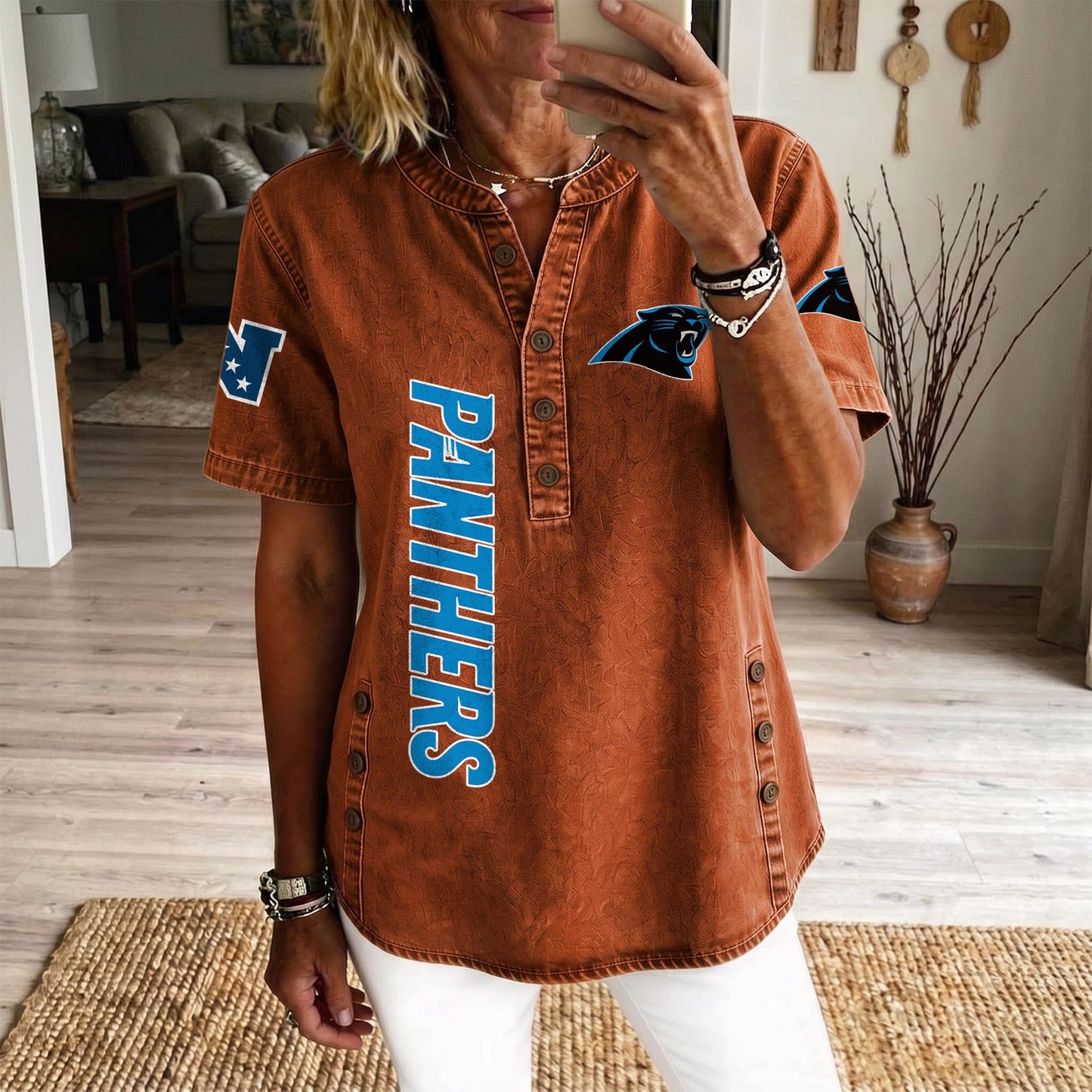 CAR x NFL Women‘s Denim Casual Tops DATND LBN 190526