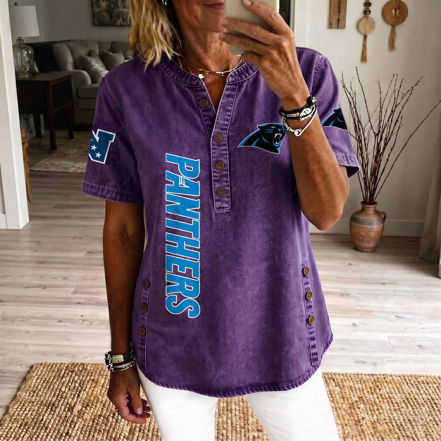 CAR x NFL Women‘s Denim Casual Tops DATND LBN 190526
