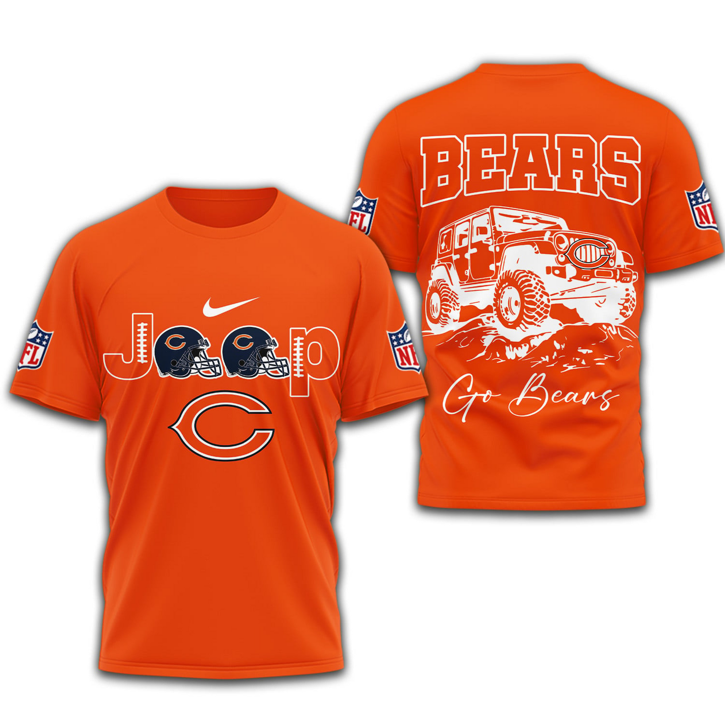 CB Premium NFL Jeep 3D Shirt DDT NTL