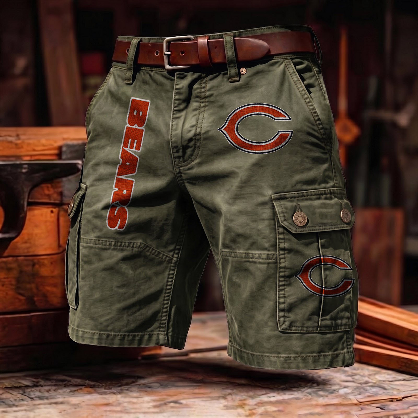 CB x NFL Men's cotton cargo shorts 80526 LBN
