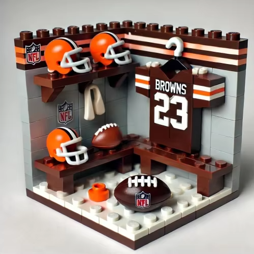 NFL Teams Custom Building Blocks Creative Peripheral Gift Model Toy Mini Changing Room Professional Football League Teams DDT HLP HLPHUONG