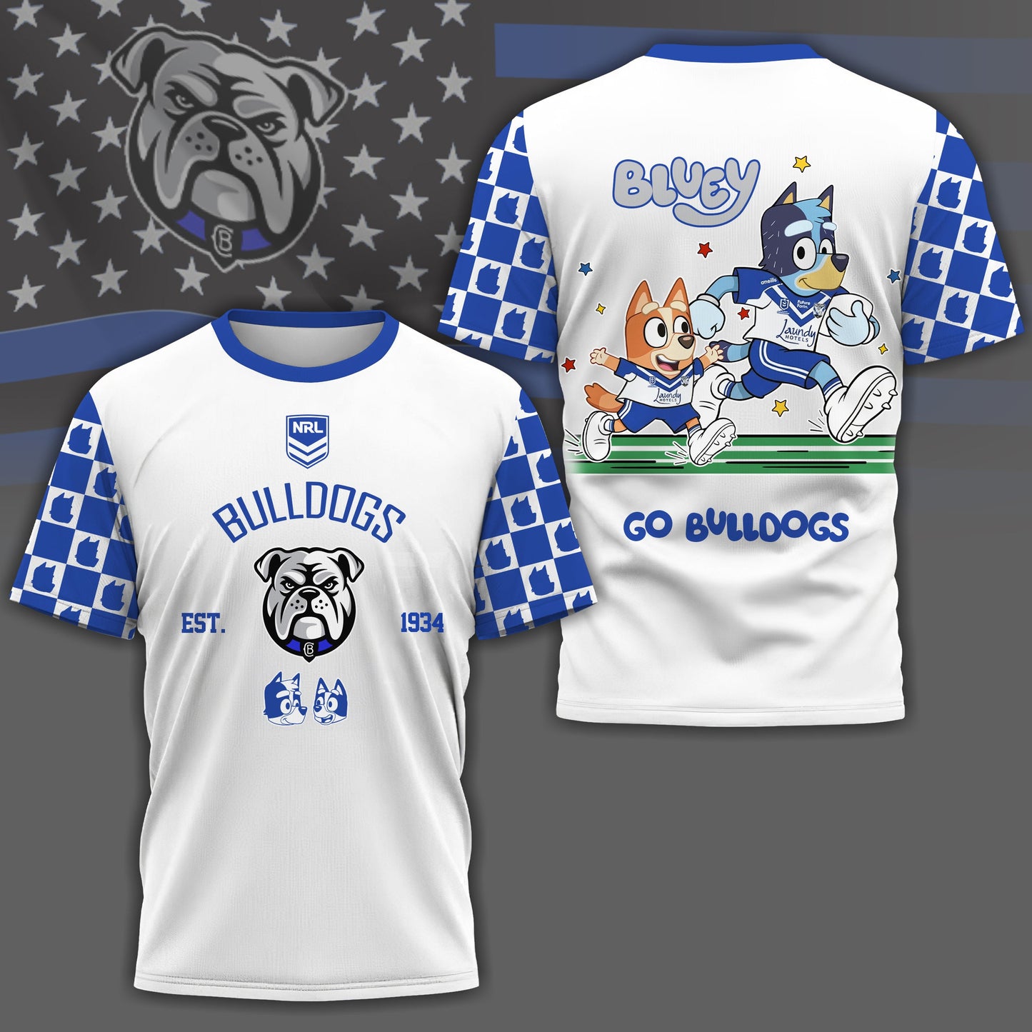 CBB x NRL Premium Bluey 3D Shirt DDT TTTZ