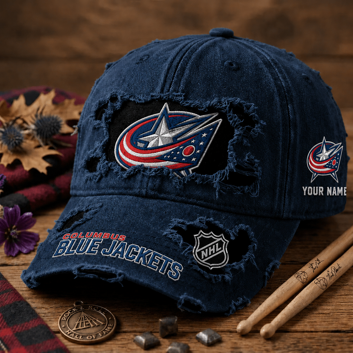 CBJ x NHL Denim Washed Cap New Style DATND TANTD 290526