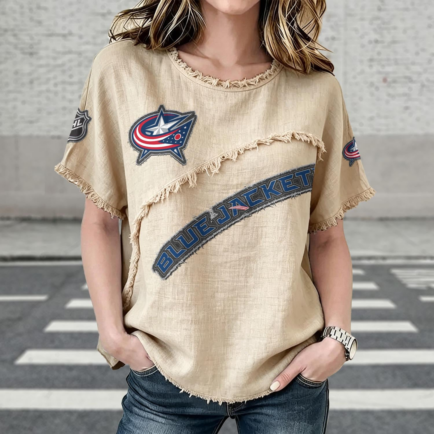 CBJ x NHL Women’s Vintage O-Neck 2905 DatND DVT
