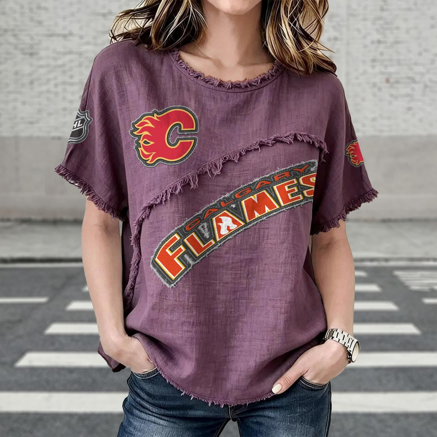 CGY x NHL Women’s Vintage O-Neck 2905 DatND DVT