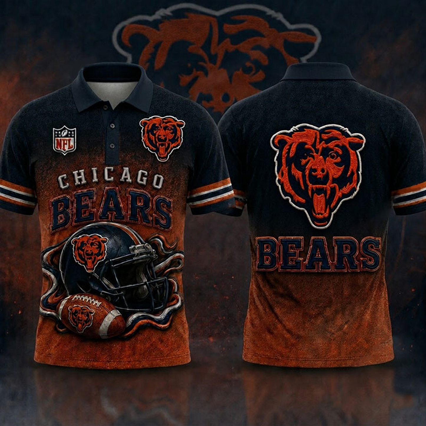 CHI x NFL 3D Shirt 1805 DatND DVT 3