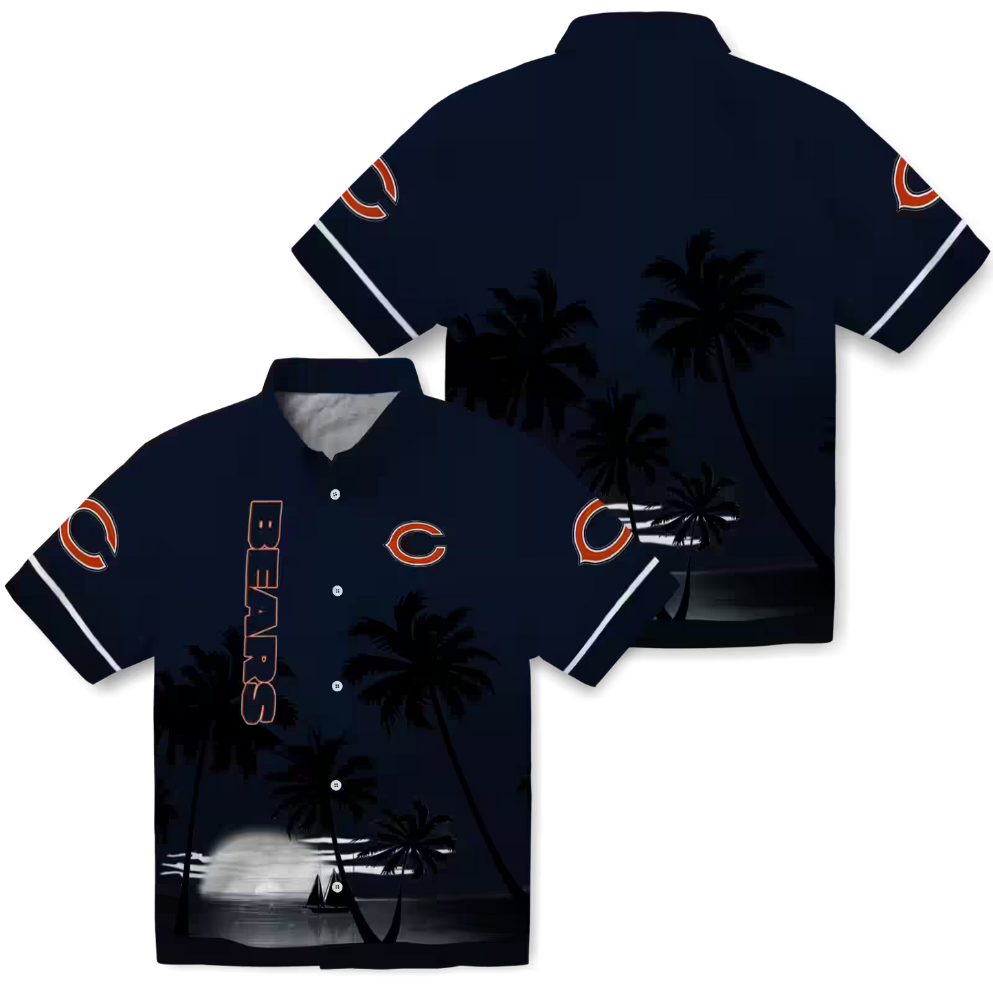 CHI x NFL Hawaiian Shirt – Beach Sunset DATND TANTD 270526