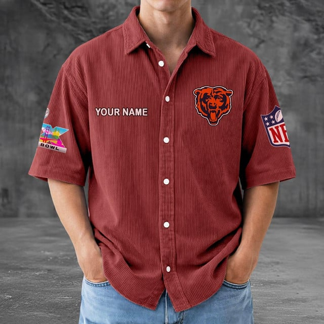 CHI x NFL Men Seersucker Button Shirt DDT NTL