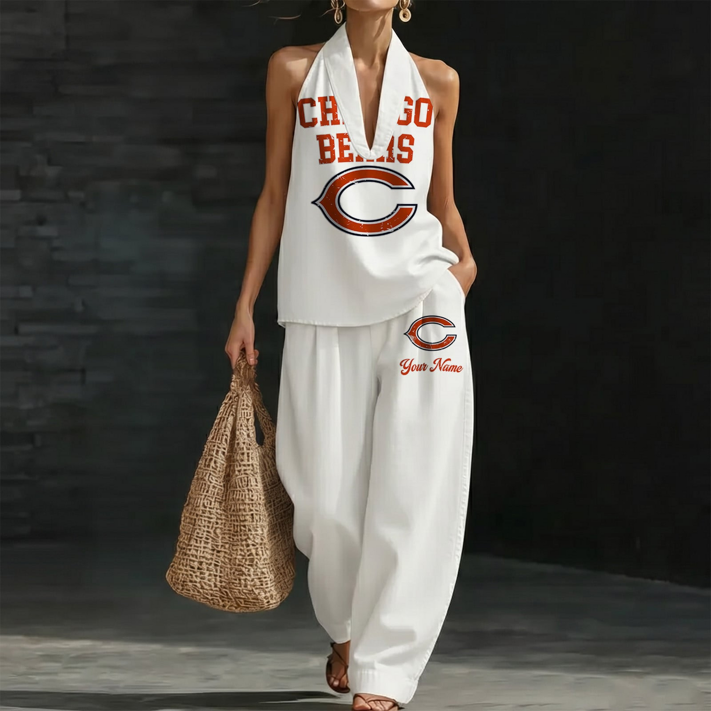 CHI x NFL Women's Vintage Washed Denim Suit DATND TANTD 030626