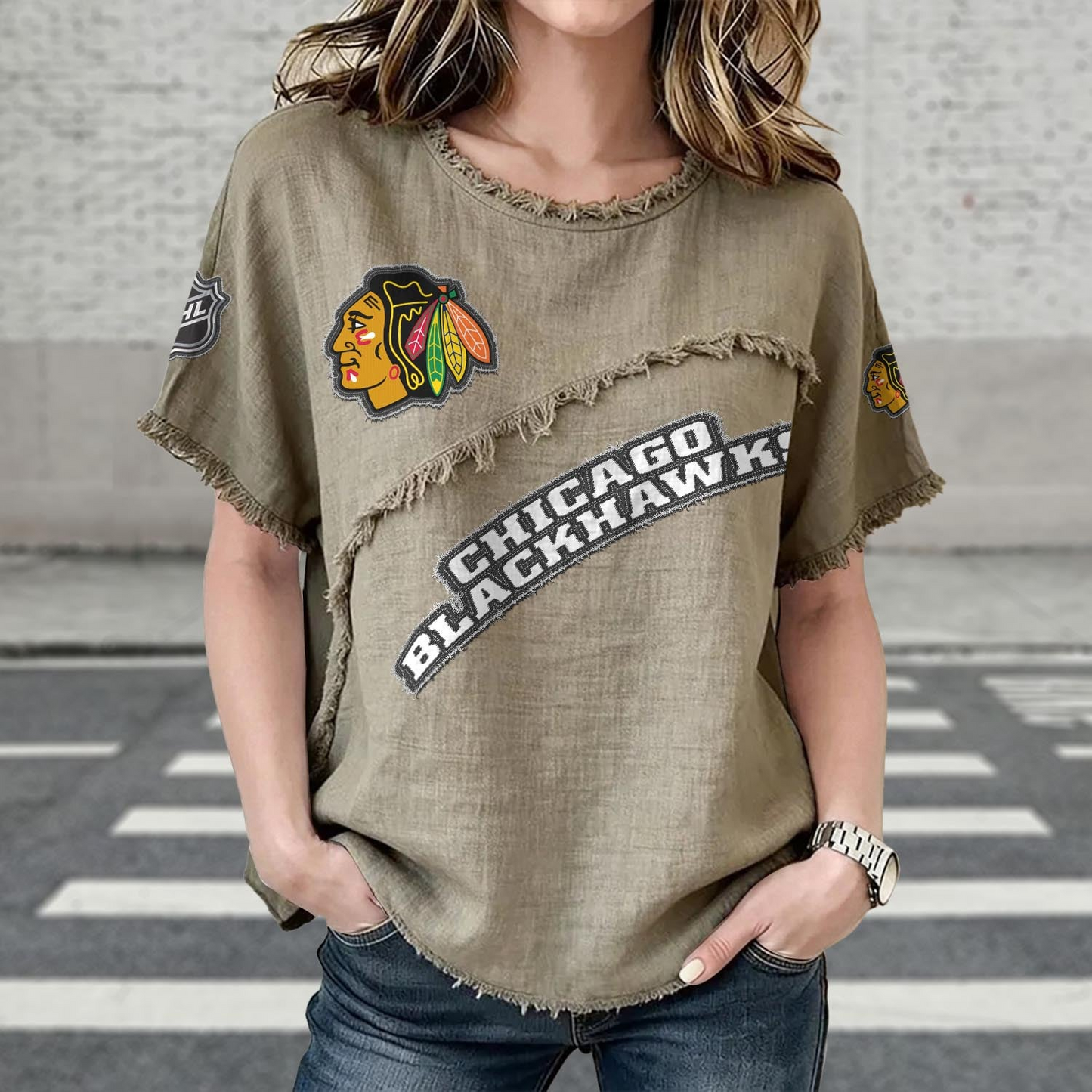 CHI x NHL Women’s Vintage O-Neck 2905 DatND DVT
