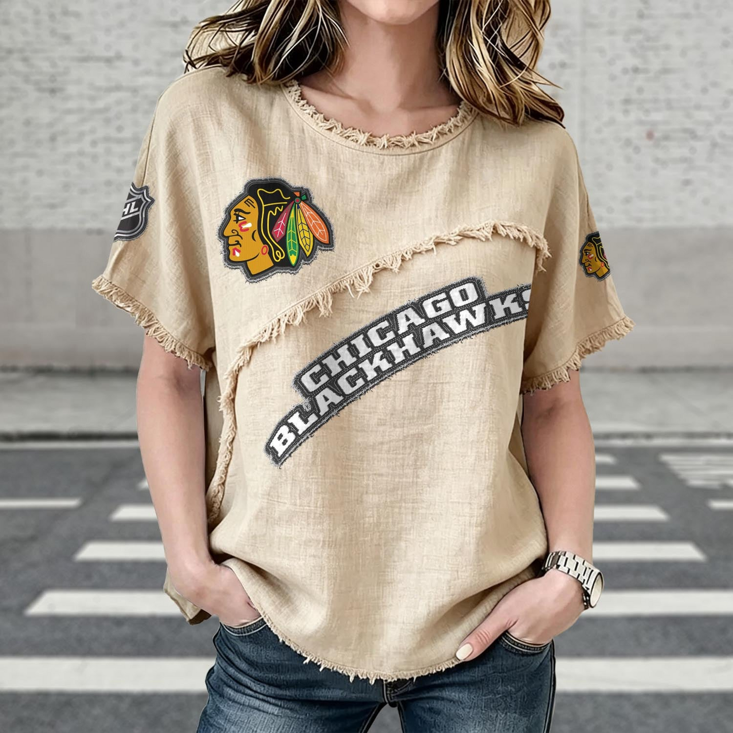CHI x NHL Women’s Vintage O-Neck 2905 DatND DVT