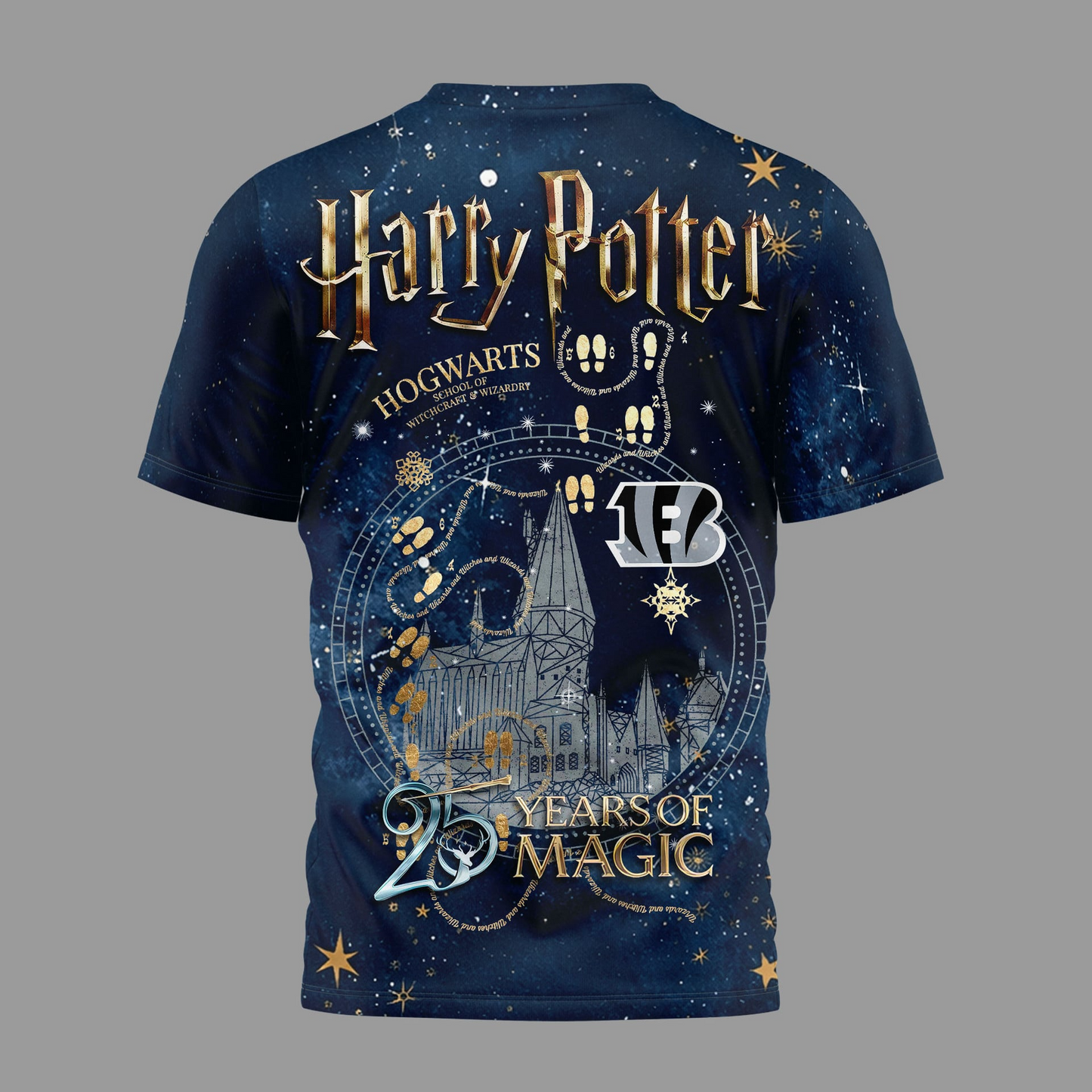CIN Premium NFL Harry Potter 25 Years Of Magic 3D Shirt DDT CTND