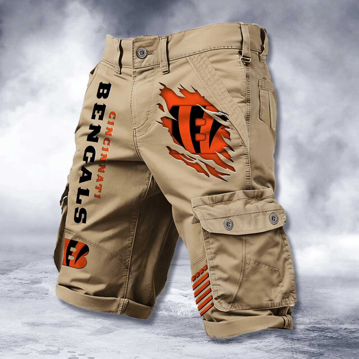 CIN x NFL Cotton Cargo Shorts DATND TANTD 2705
