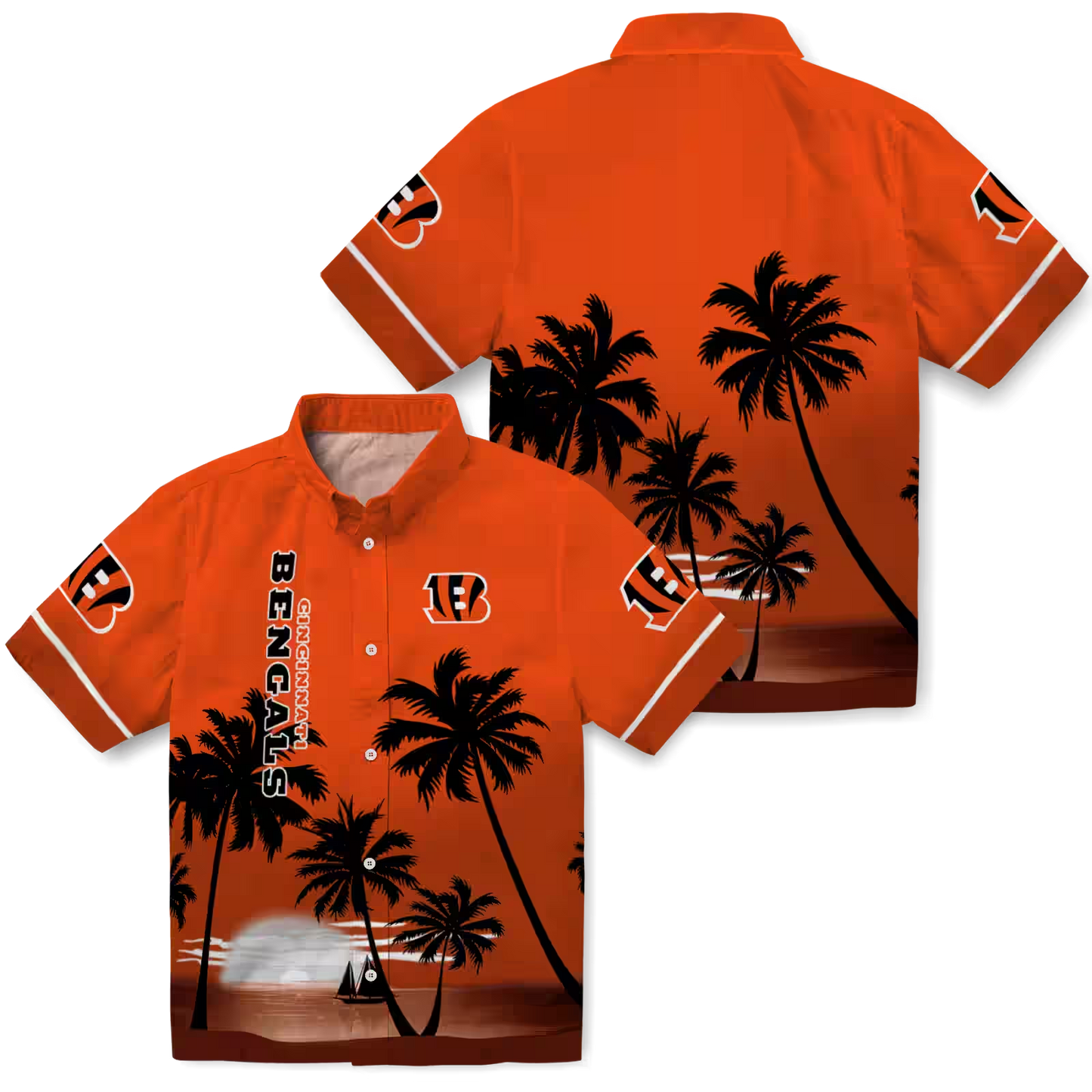 CIN x NFL Hawaiian Shirt – Beach Sunset DATND TANTD 270526