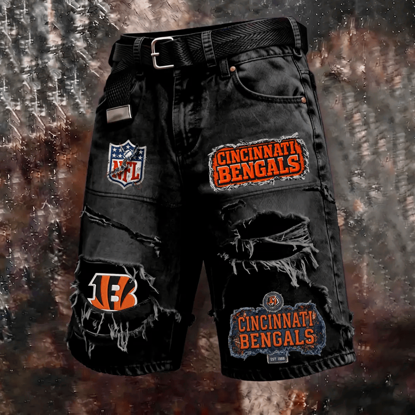 CIN x NFL New Cargo Shorts V1 DATND TANTD 080626