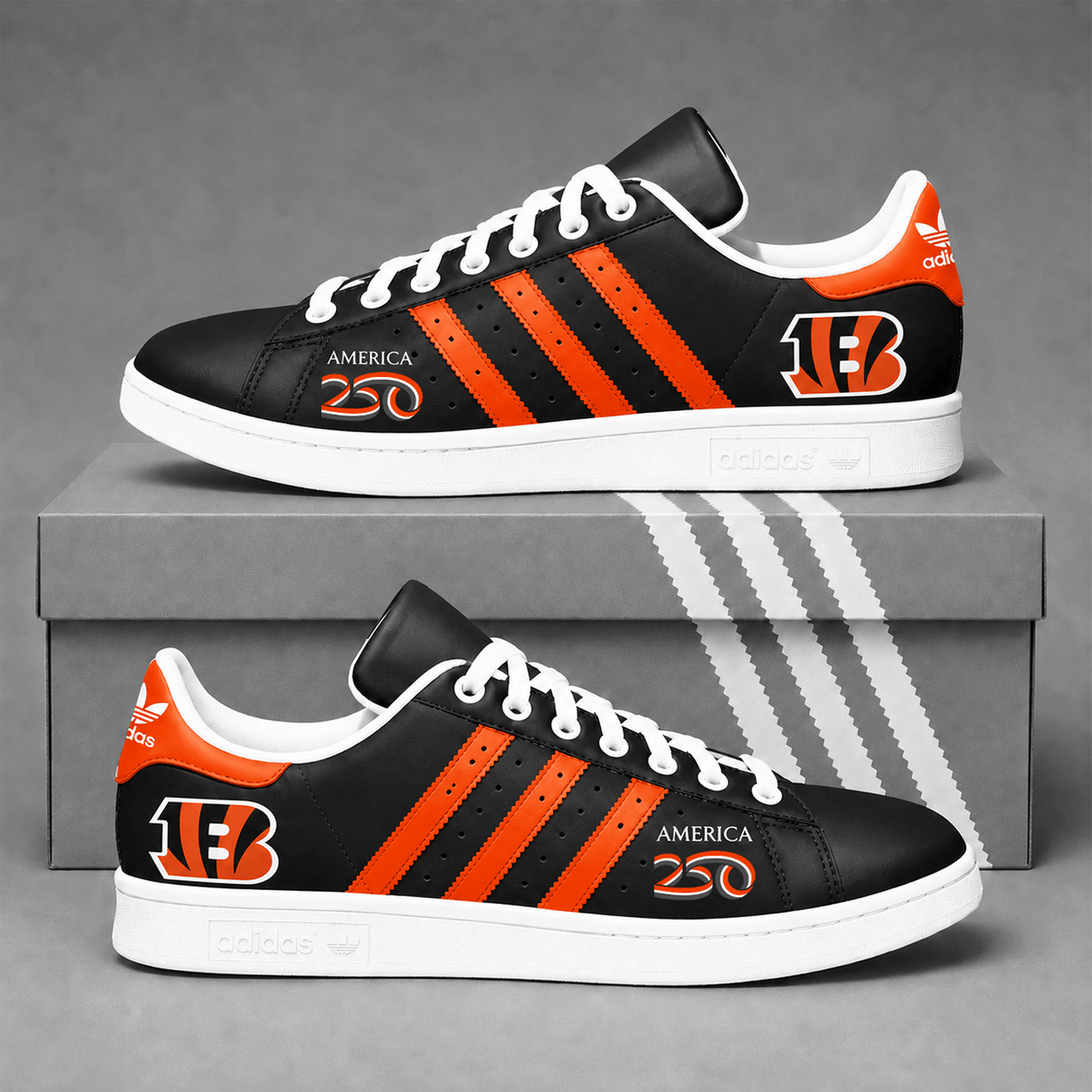 CIN x NFL Premium America 250 Team Pride Superstar Sneakers   150626