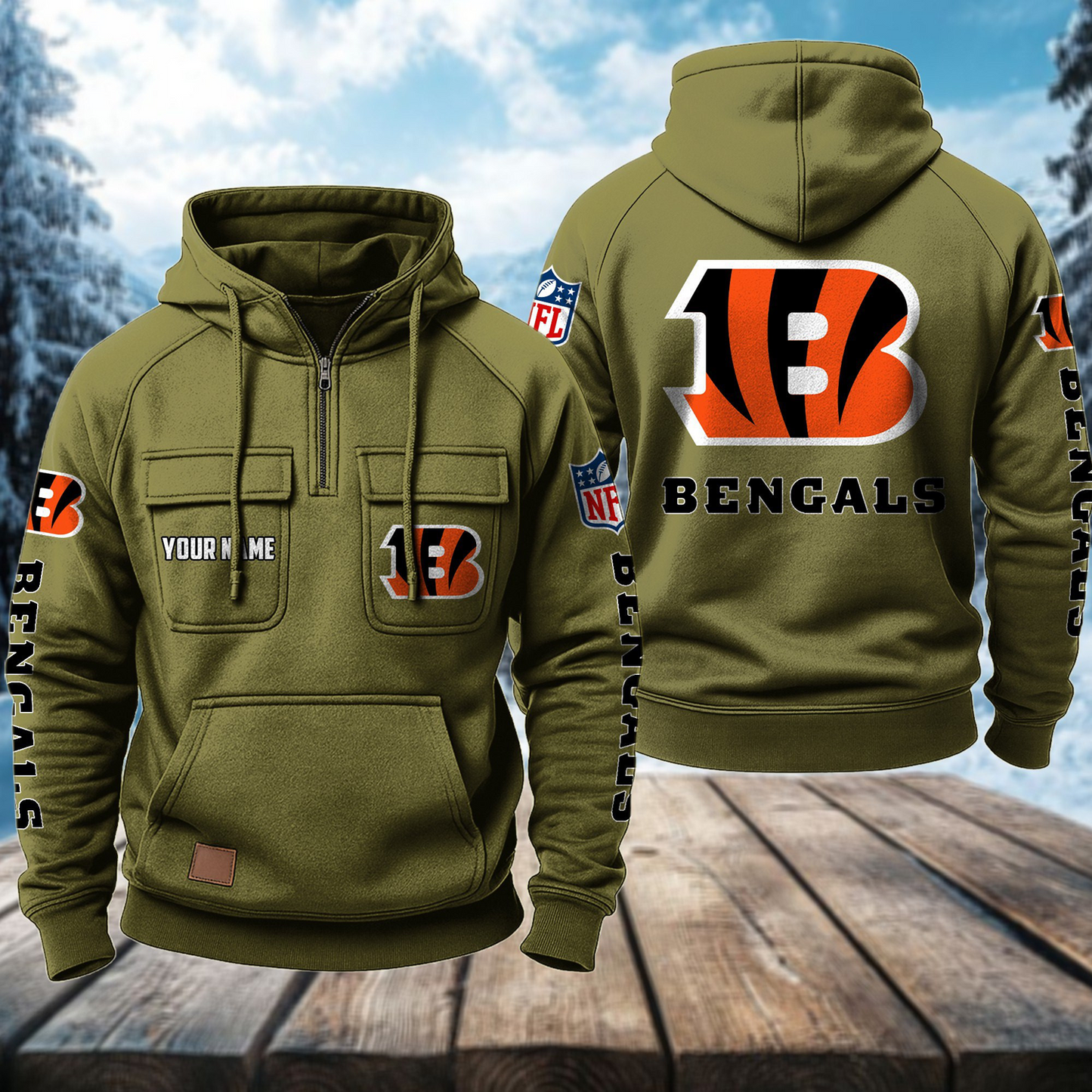 CIN x NFL Premium Hoodie DATND TANTD