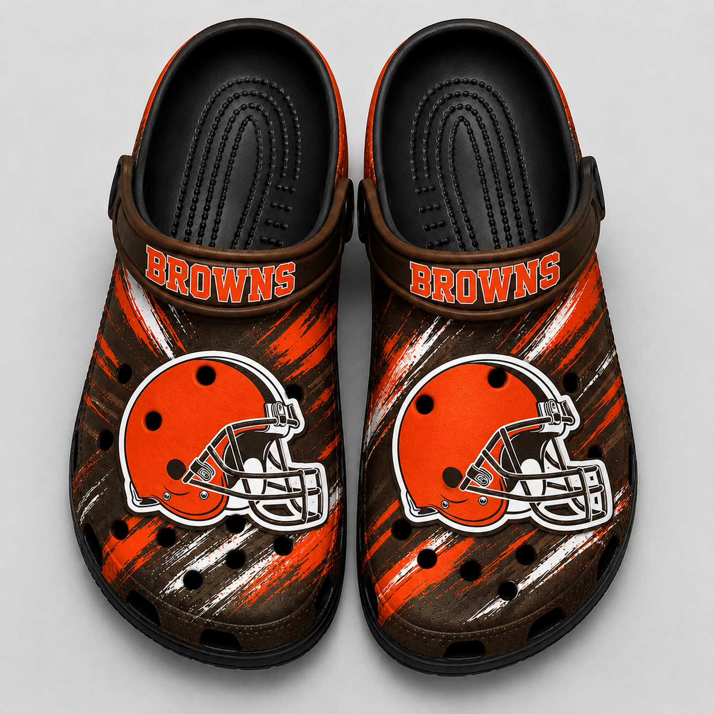 CLE Premium NFL Game Day Football Fan Sport Clogs Crocs Abstract Scratch 1706