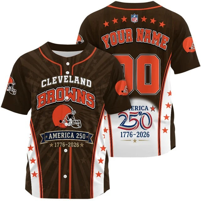 CLE x NFL 250 Years of Freedom 1776-2026 Baseball Jersey 170626