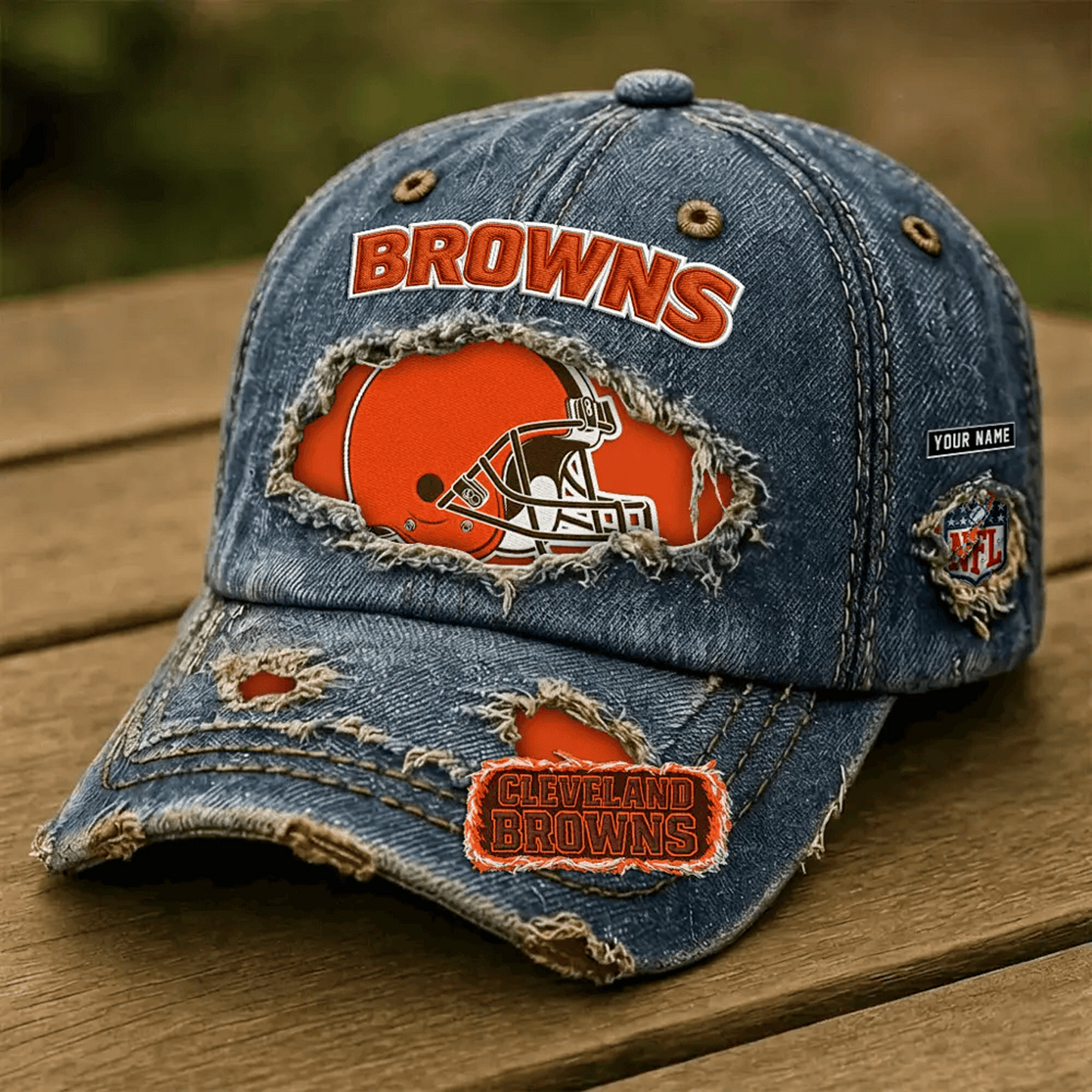 CLE x NFL Denim Washed Cap 2805 DatND DVT