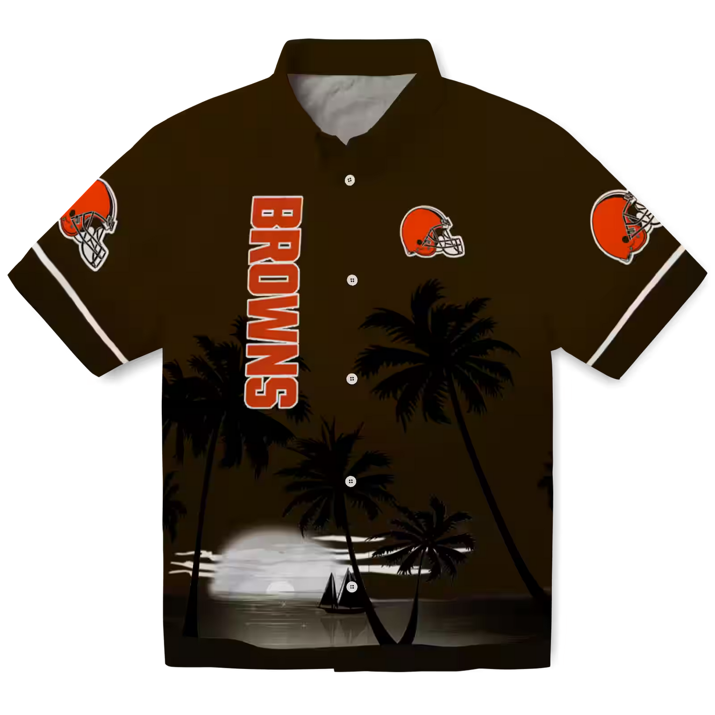 CLE x NFL Hawaiian Shirt – Beach Sunset DATND TANTD 270526